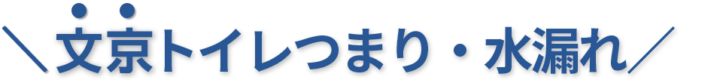 24時間受付け！文京区のトイレつまり・水漏れ修理実績No,1！