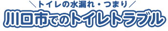 川口でのトイレトラブル